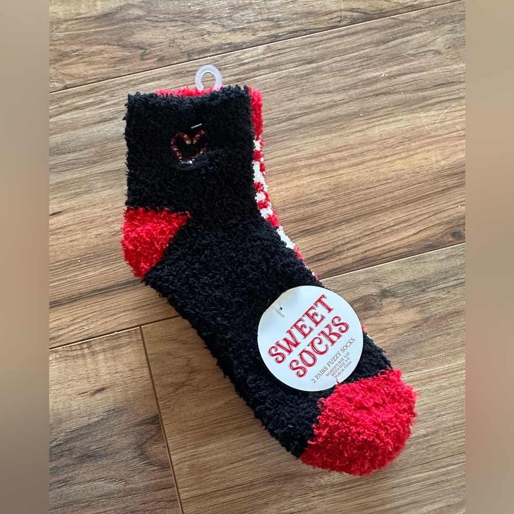 Two-pack Fuzzy Christmas Socks
